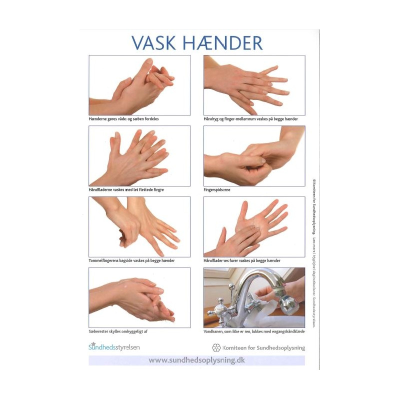 guide til korrekt håndvask